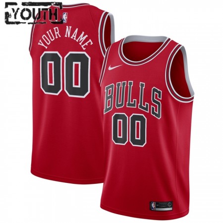 Maillot Basket Enfant Chicago Bulls Personnalisé 2022-23 Nike Icon Edition Rouge Swingman